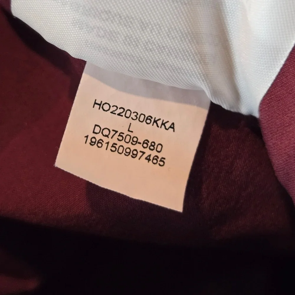 Jordan Essentials Woven Trousers Mens Large Burgundy Nylon Pants DQ7509-680